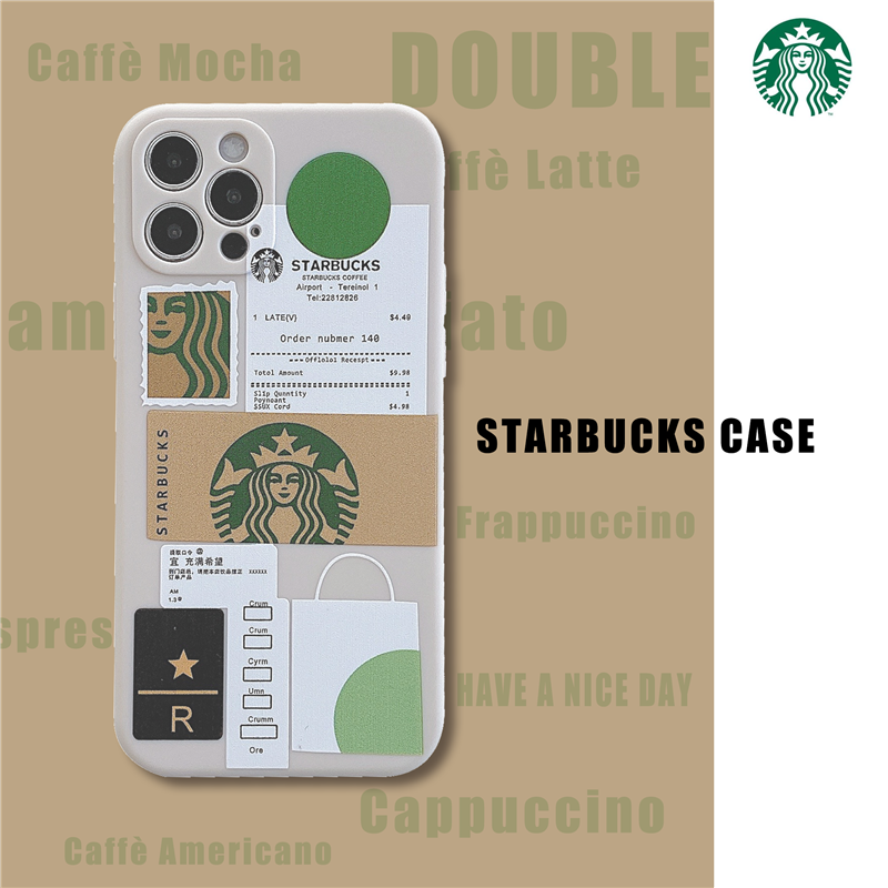 STARBUCKS MCDONALD'S Ốp Lưng Điện Thoại Phối Hình Starbuck Thời Trang Dành Cho Iphone 11 7 8 Plus Se 2020 X Xs Max Xr