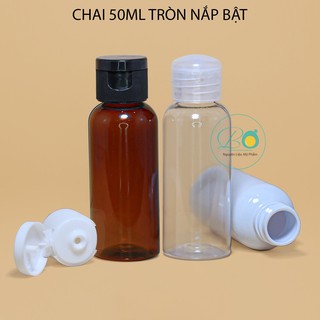 Chai Nhựa 50ml Nắp Bật