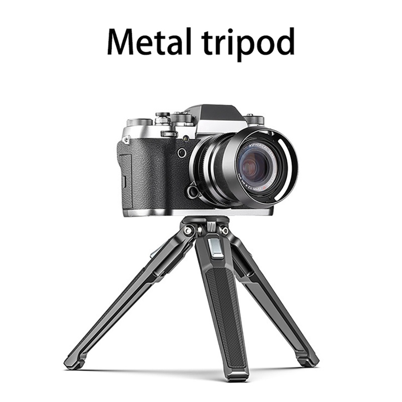 COD Ulanzi MT-37 Mini Metal Tripod 2.5Kg Load-Bearing  Selfie Stick Tripod Desktop Camera Stand Vlog