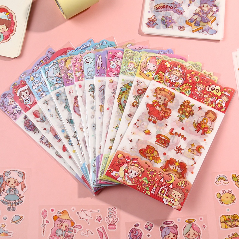 Sticker chủ đề 12 cung hoàng đạo cute