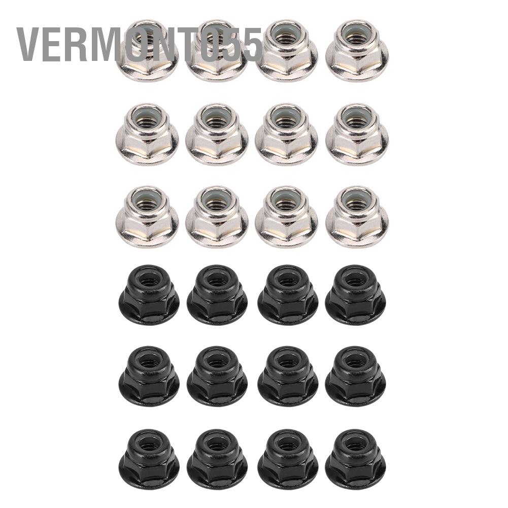 Vermont055 12PCS Non‑Slip Tire 4mm Lock Nut for Axial Traxxas TRX4 TRX6 SCX10 1/10 RC Model Car
