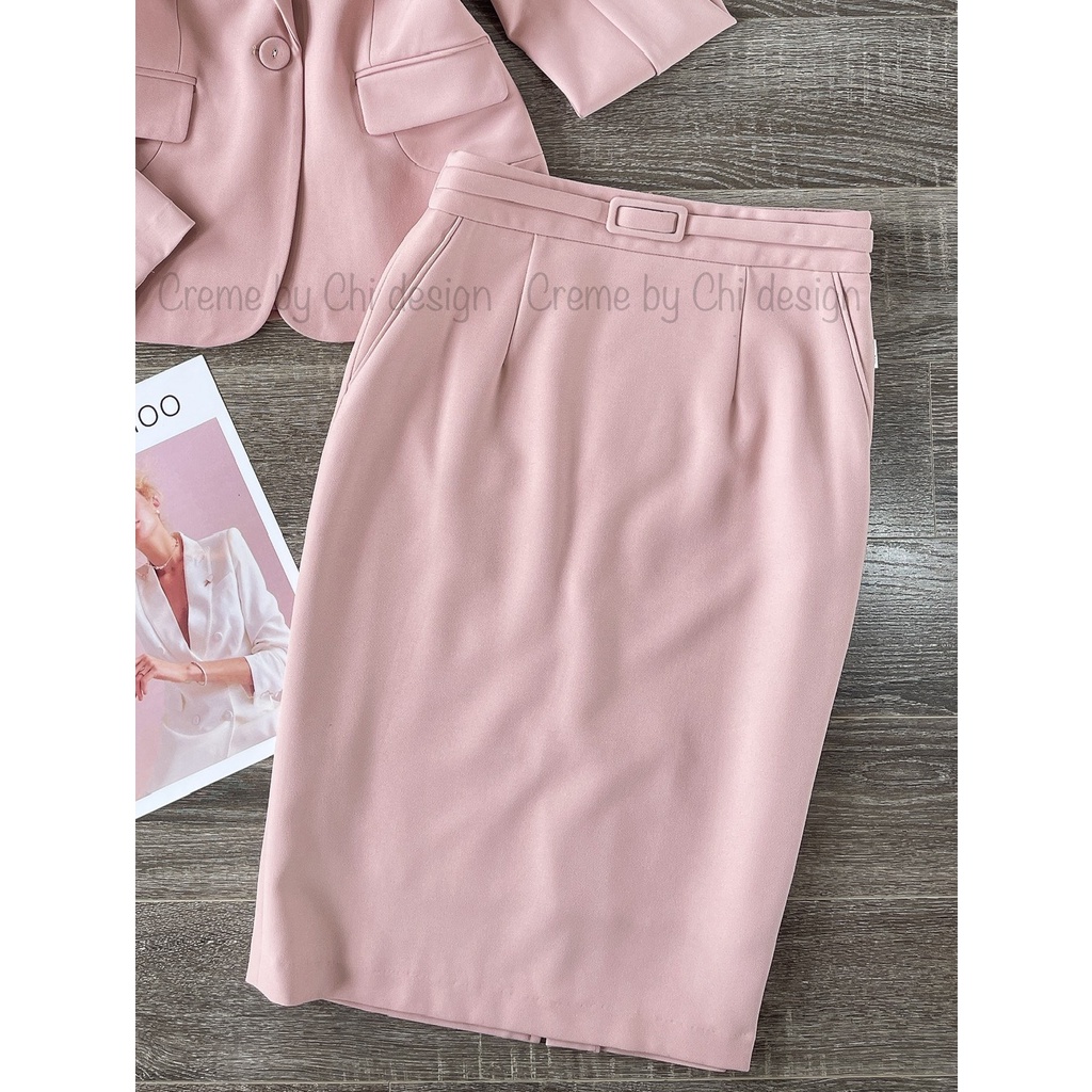 Chân váy công sở dáng bút chì CV2007 CREME