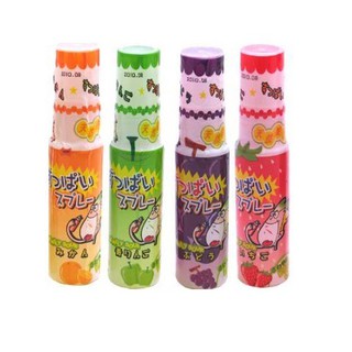 Kẹo xịt chua vị trái cây nho, cam, táo, dâu 19ml/ chai