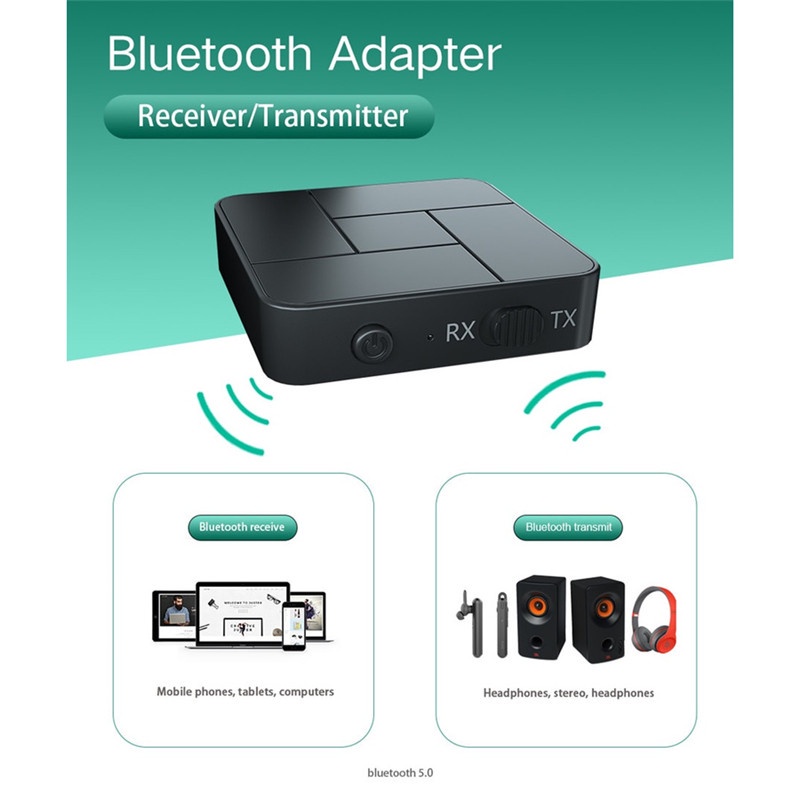 Thiết bị thu phát âm thanh bluetooth 5.0 2 trong 1 giắc cắm 3.5mm