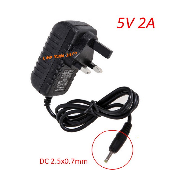 Nguồn Adapter 5V 2A Jack 2.5x0.7mm Loại 3 Chân