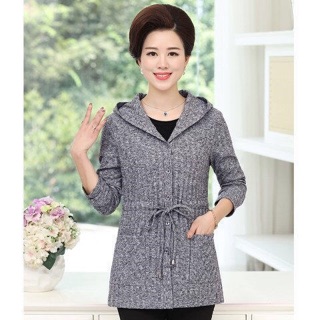 Áo khoác len trung niên nữ