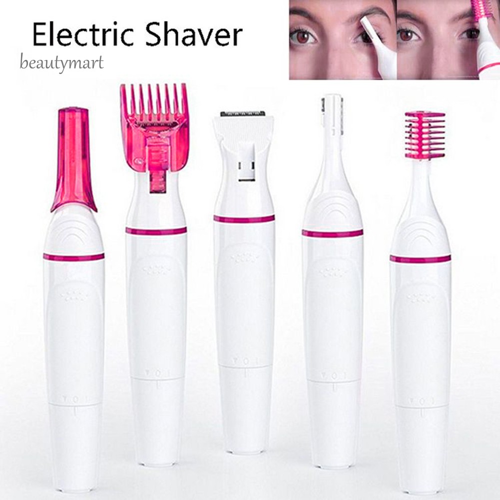 [Hàng mới về] Máy cạo lông mặt/toàn thân 5 trong 1 cho nữ