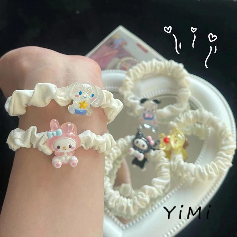 Dây Cột Tóc Họa Tiết Hoạt Hình Phong Cách Hàn Quốc Xinh Xắn Dễ Thương Cho Nữ