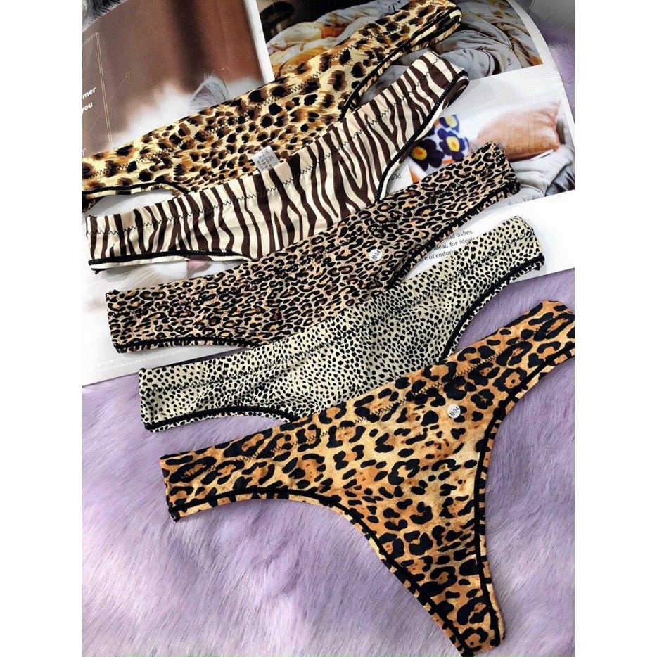 Quần Lót Lọt Khe - Quần Lót Nữ Lọt Khe da báo su thoáng mát mềm mại sexy mã 9815-5023