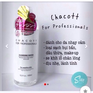 Nước tẩy trang chacott professional