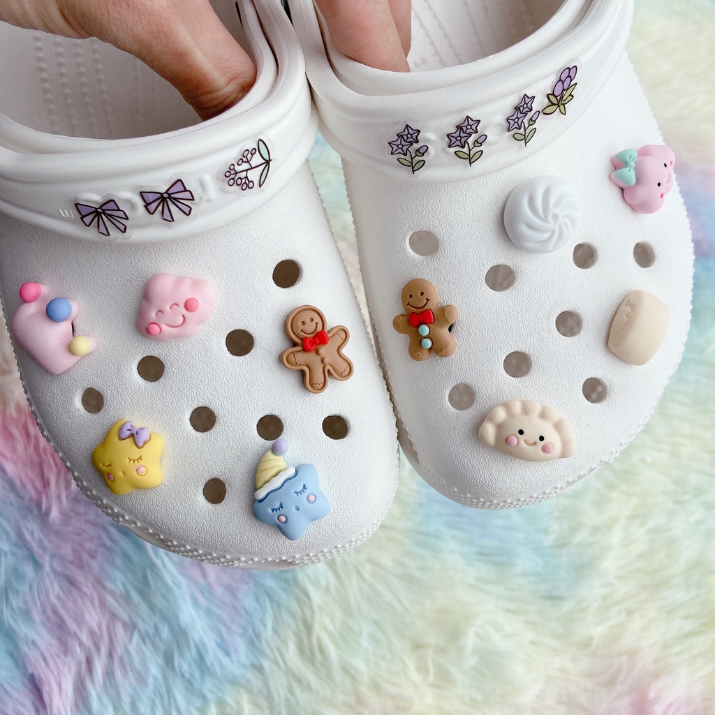 Bộ 10 Phụ Kiện Nút Giày Diy Chuyên Dụng#Phim Hoạt Hình Đại Dương Thực Phẩm