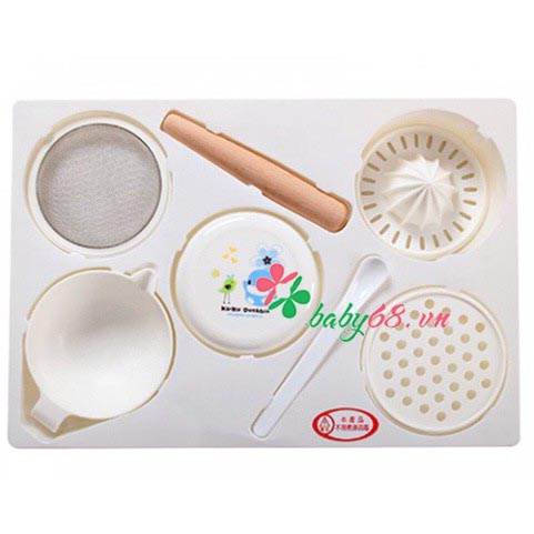 Bộ chế biến thức ăn cho bé 7 dụng cụ Kuku Ku5307