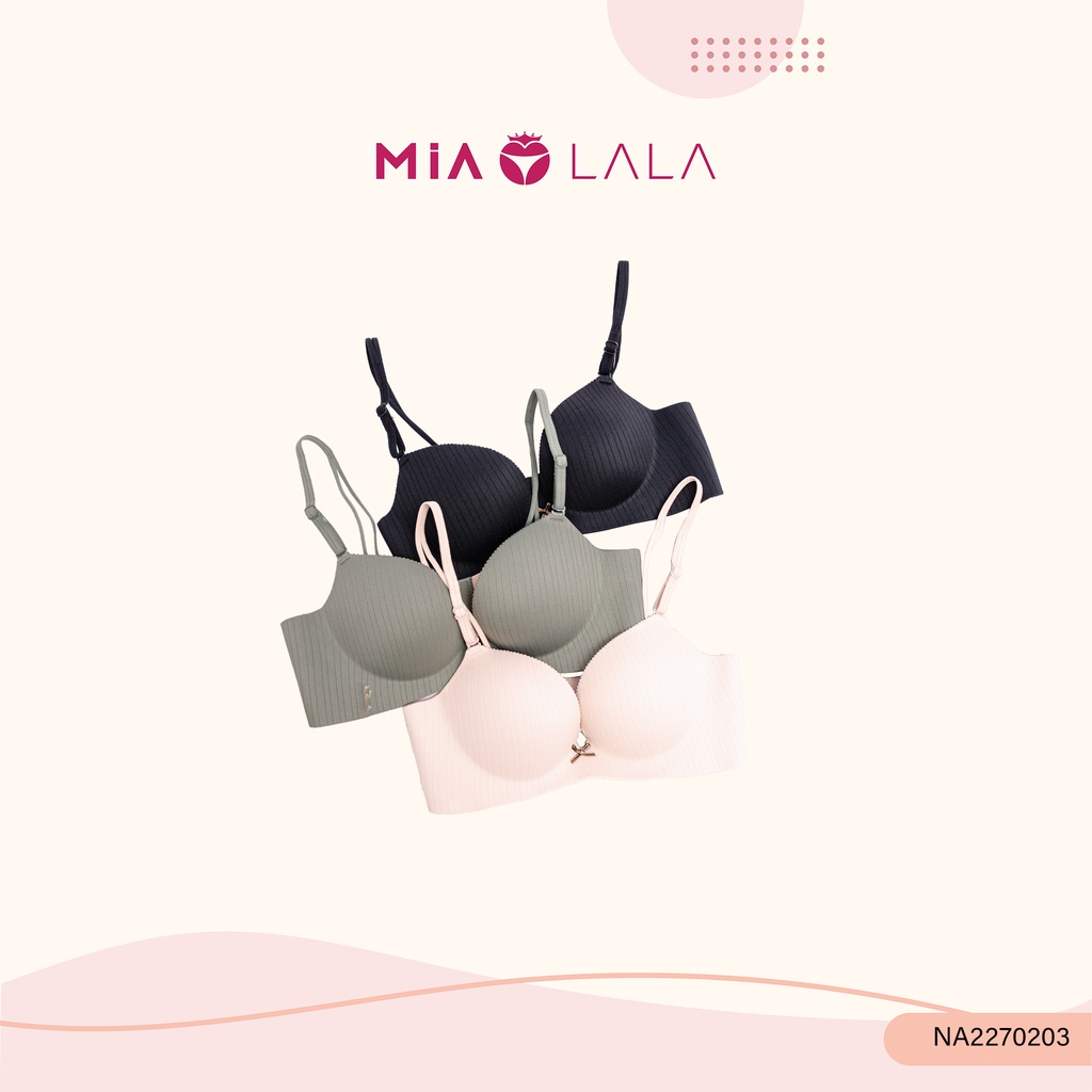 Áo ngực nữ không gọng đệm vừa 2.5cm su đúc nâng ngực dễ chịu MiaLala Masha 0203 NA2270203