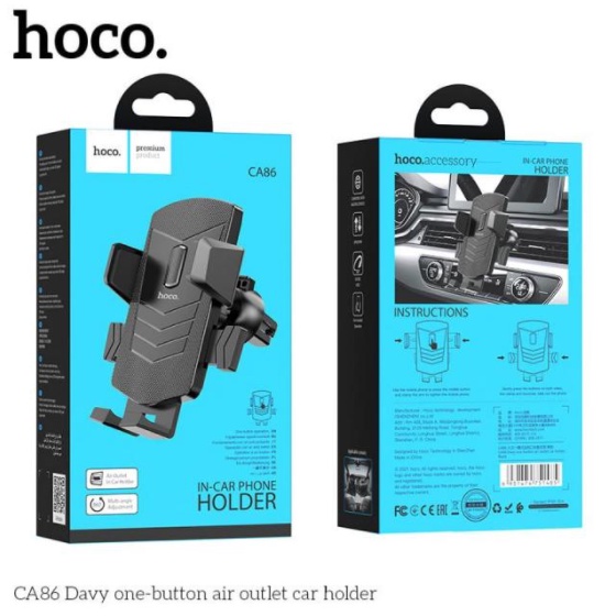 ✅HÀNG CHÍNH HÃNG✅ GIÁ ĐỠ, KẸP ĐIỆN THOẠI CỬA GIÓ, ĐIỀU HÒA GẮN TRÊN Ô TÔ HOCO CA86
