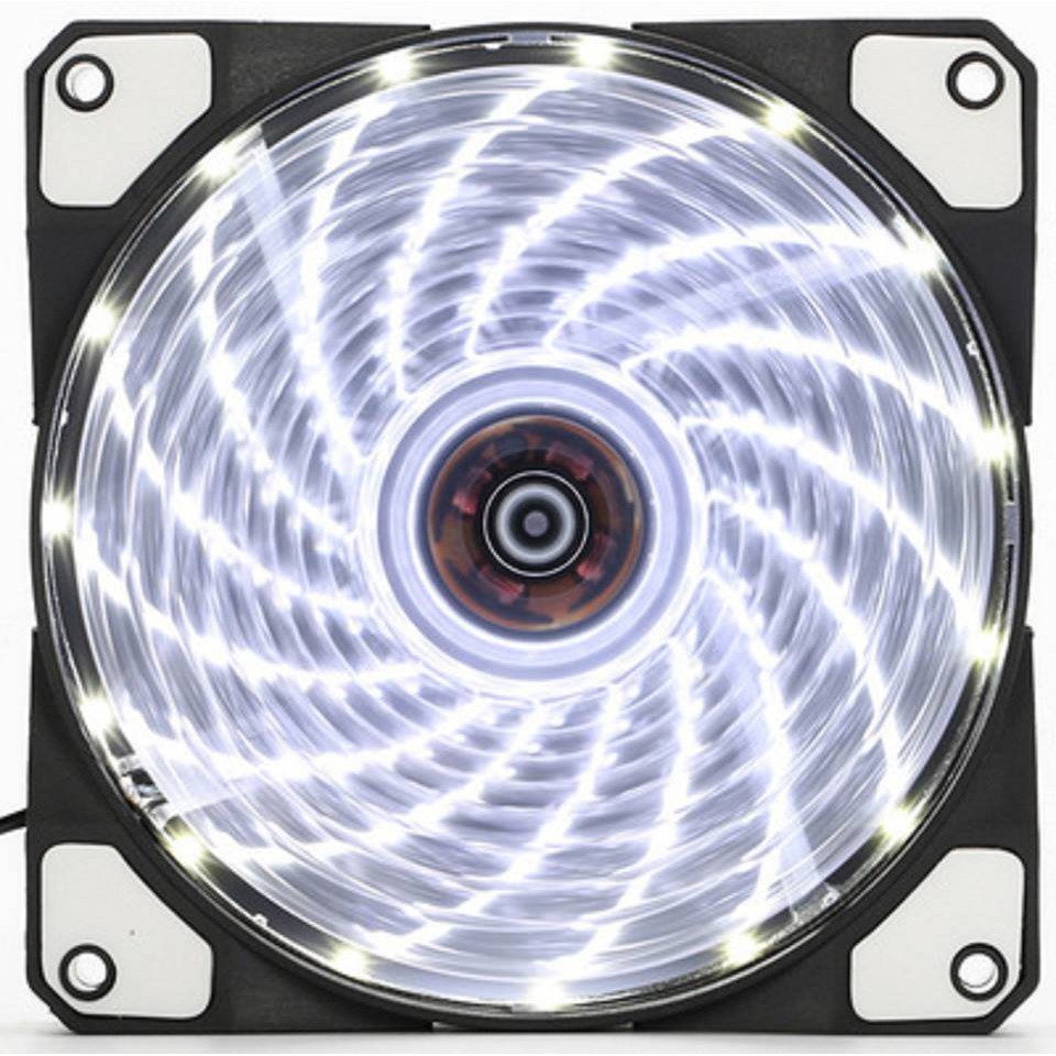Quạt case 12cm matee 15 led trắng