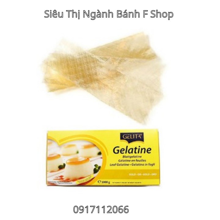 Lá gelatin làm thạch, trang trí bánh sinh nhật