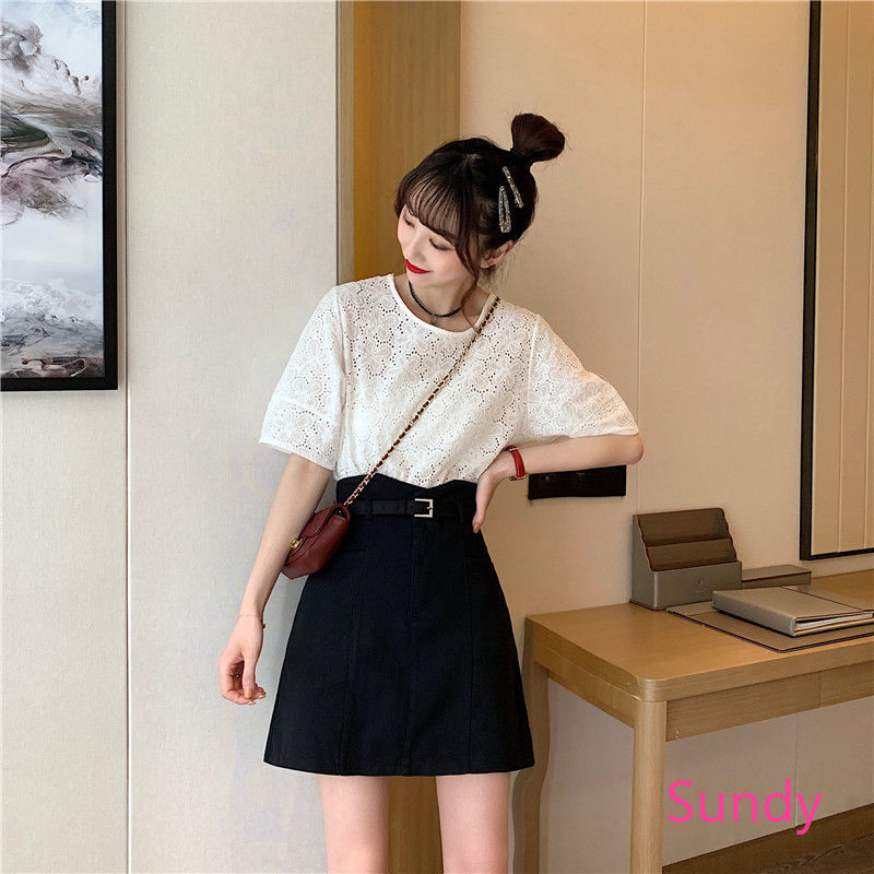 chân váy jean Dáng Chữ A Phong Cách Hàn Quốc Thời Trang Mùa Hè | BigBuy360 - bigbuy360.vn