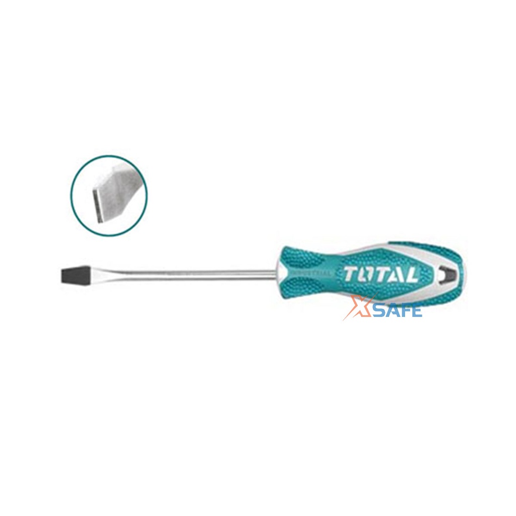Bộ 10 tua vít đa năng TOTAL THT250610 tay cầm tua vít mới Bộ tuốc nơ vít chất liệu CR-V, không mài mòn, gỉ sét