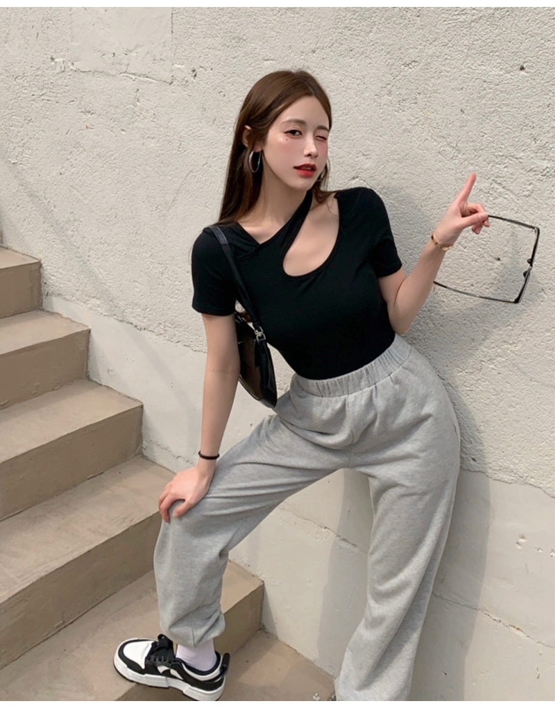 Áo Thun Lửng Tay Ngắn Thời Trang Dành Cho Nữ