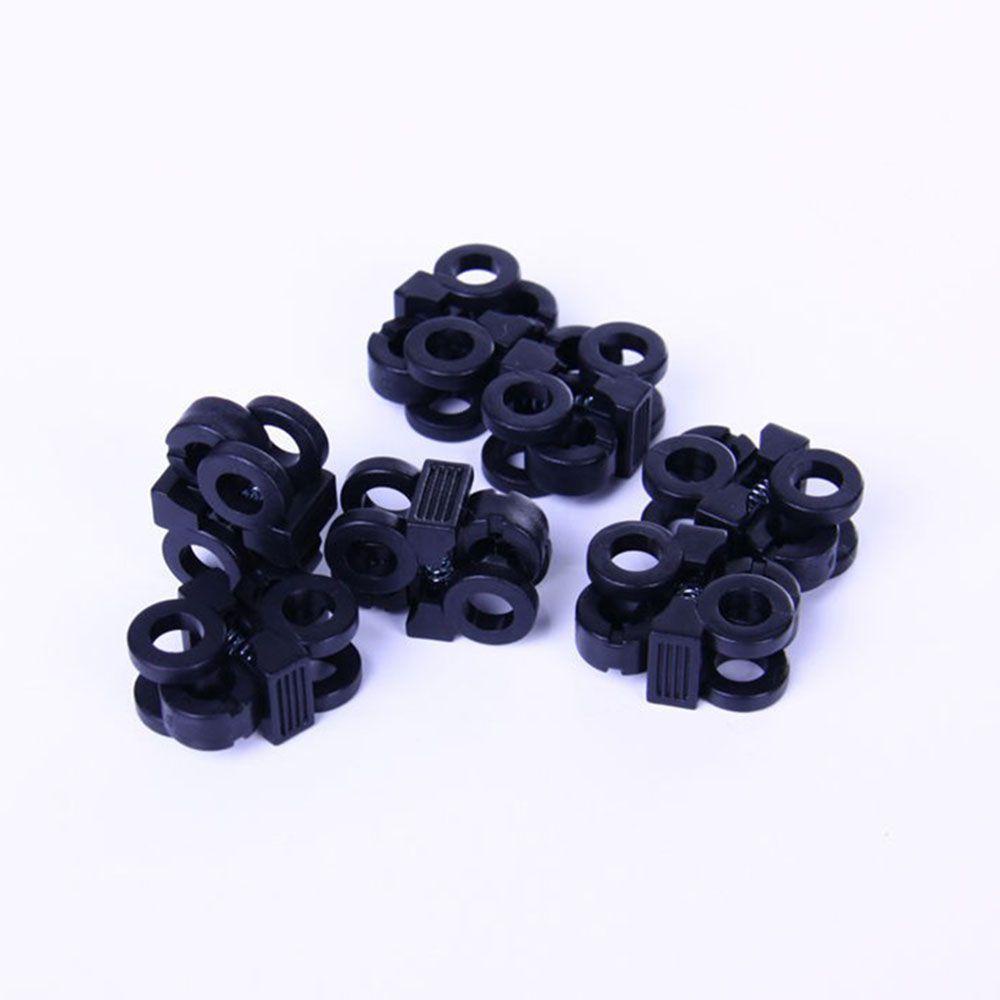 YIYU Set 10 Kẹp Khóa Dây Giày Bằng Nhựa Tiện Lợi