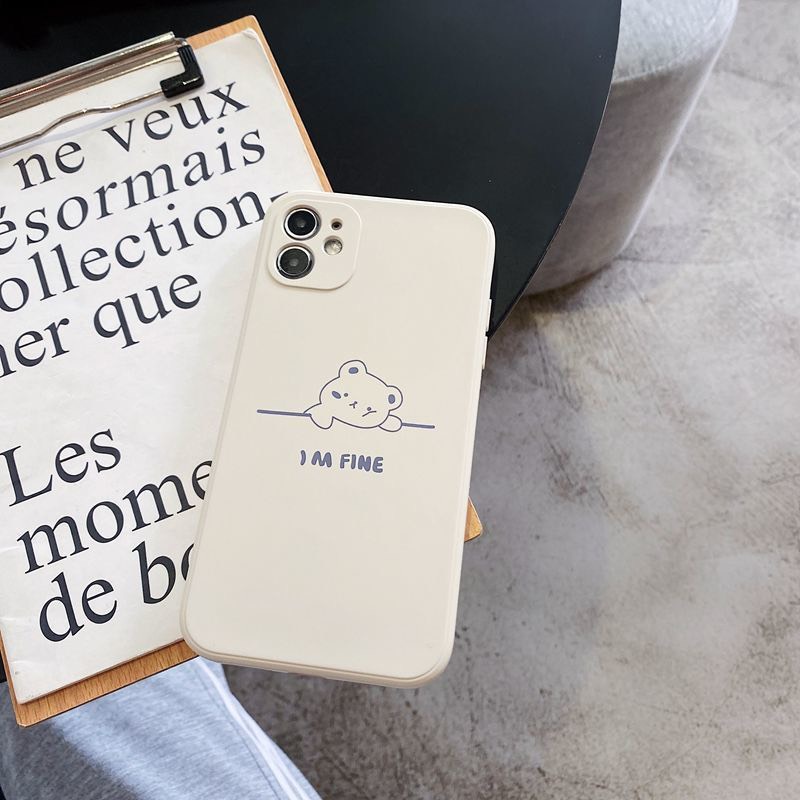 Ốp lưng iphone lưng in hình gấu dễ thương 5s/6/6plus/6s/6splus/7/7plus/8/8plus/x/xr/xs/11/12/pro/promax