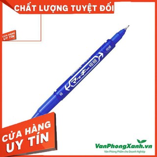 Bút dạ kính zebra mo120 màu xanh
