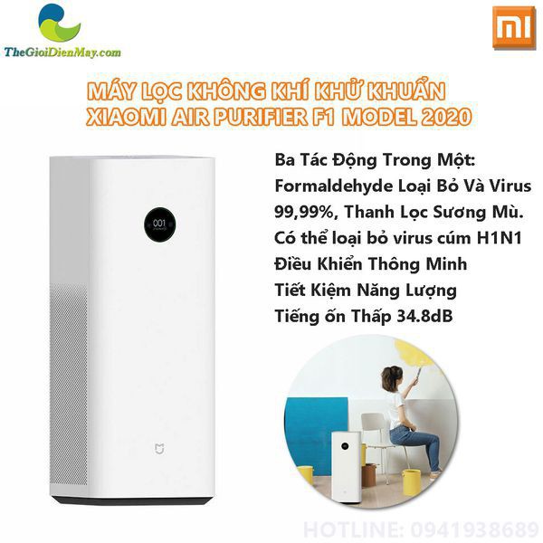 [SaleOff] Máy lọc không khí khử khuẩn Xiaomi air purifier F1 model 2020 - Bảo Hành 12 Tháng - Shop Thế Giới Điện Máy .