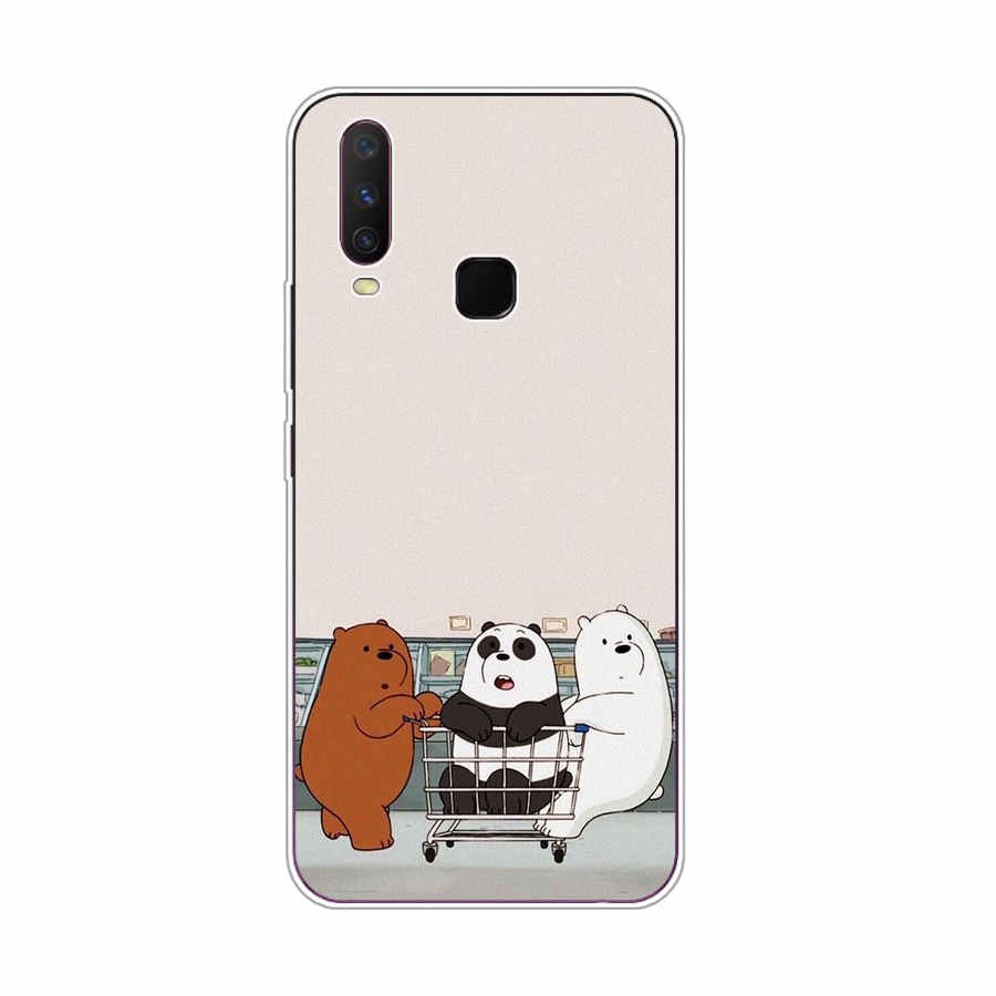 Ốp silicon Mềm In Hình Gấu We Bare Bears Cho Vivo Y20 / Y12 / Y15 / 2020 / Y83 / Y95 / Y11 2019