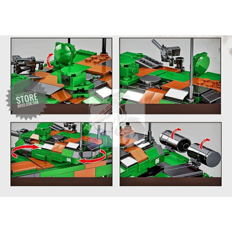 Lego SY-0102 Lắp Ráp Xe Tank LECLERC