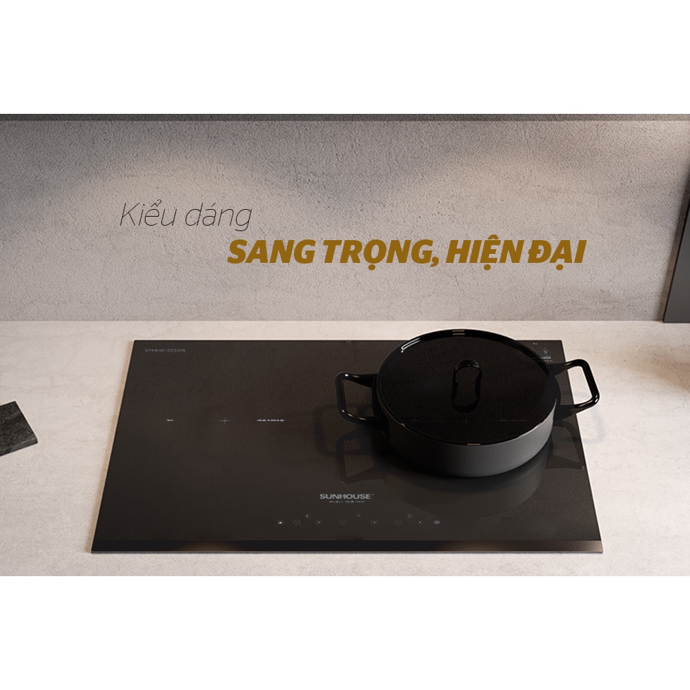 Bếp đôi điện từ Sunhouse SHB DI01
