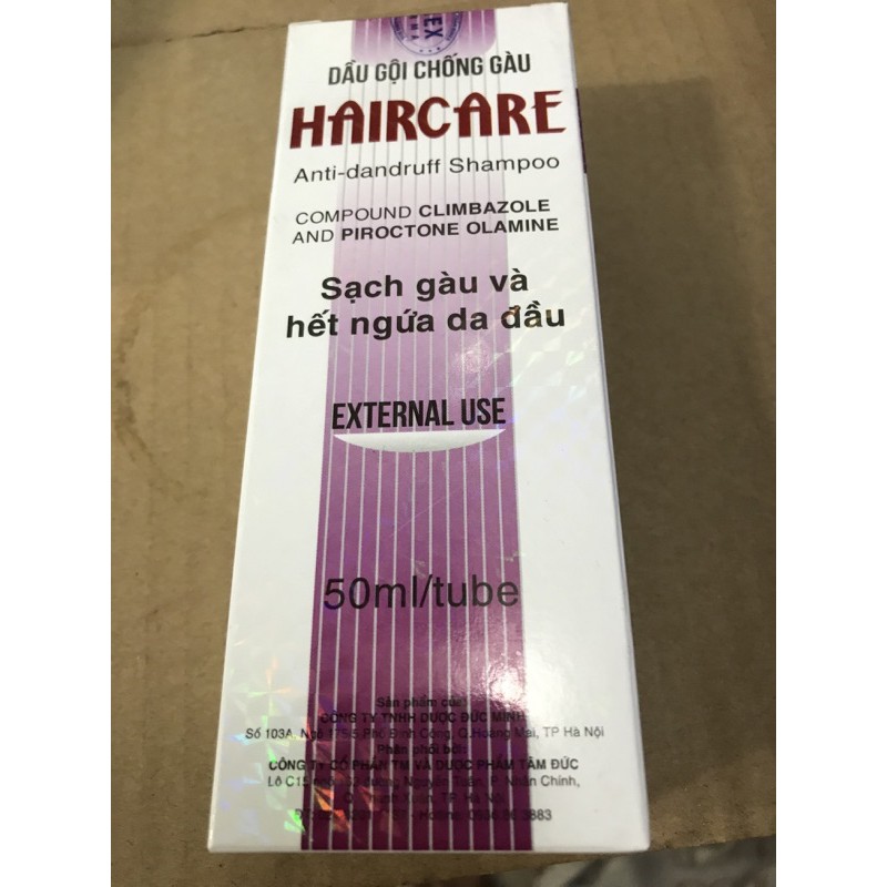 Dầu gội sạch gàu Haircare (sạch gàu-hết ngứa da đầu &amp; không khô tóc) 50 ml