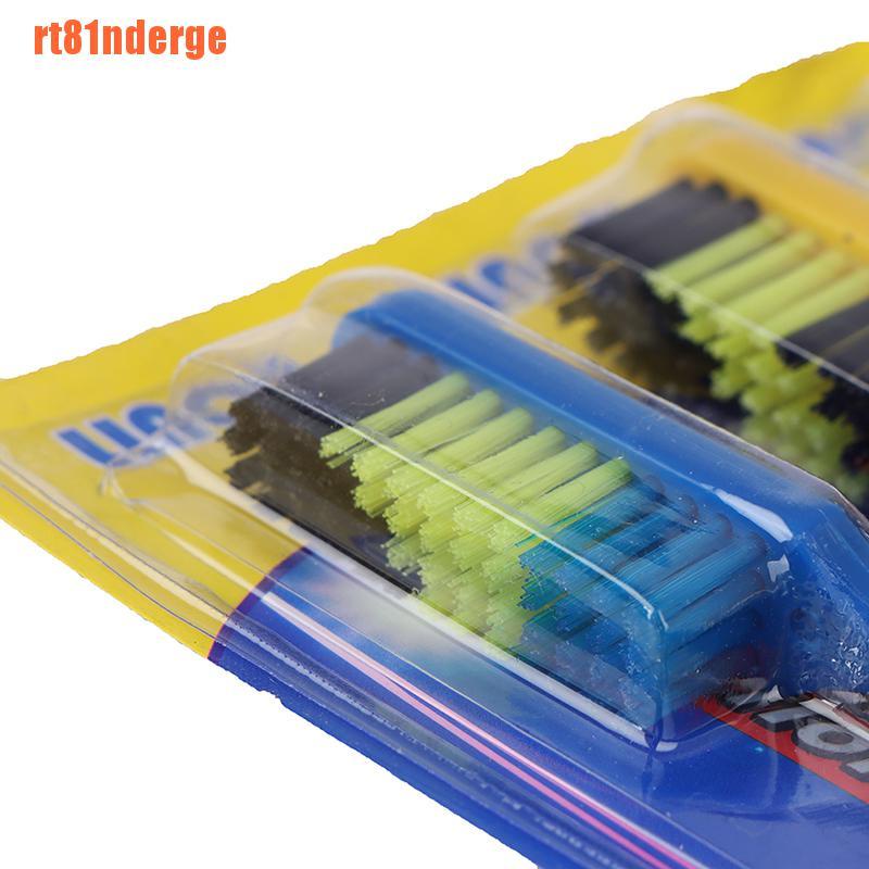 [Hàng mới về] Set 10 bàn chải đánh răng sợi lông siêu cứng bắt chéo làm trắng loại bỏ lớp phủ lưỡi