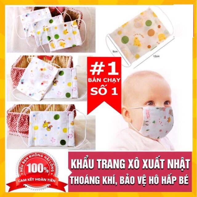 Khẩu Trang Xô Xuất Nhật Cho Bé