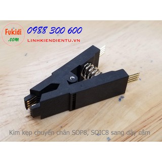 Kìm kẹp chuyển đổi chân ic từ dạng sop8, soic8 sang dây cắm
