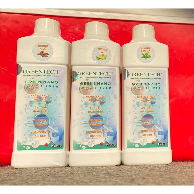 Can 1 lít kháng khuẩn Nano bạc dùng cho máy phun khói Green nano silver