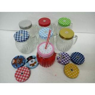 Ca Quai Thủy Tinh Tròn Chấm Bi 400ml
