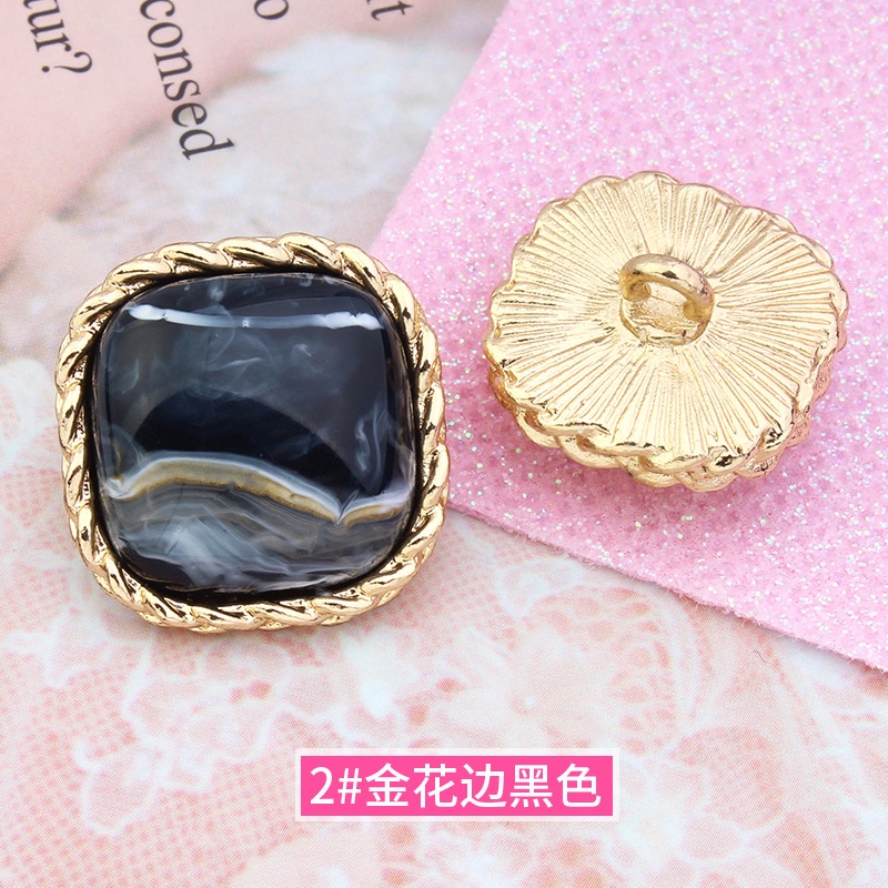 Bộ 10 Nút Áo Khoác Kim Loại Màu Vàng Sang Trọng 16/19/22mm