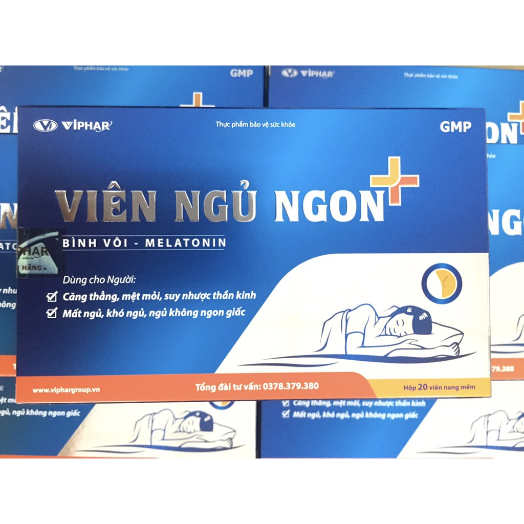 [VIÊN NGỦ NGON + HỘP 20 VIÊN X 10 NGÀY SD]: GIÚP NGỦ NGON, NGỦ SÂU GIẤC, GIẢM CĂNG THẲNG, MỆT MỎI, SUY NHƯỢC THẦN KINH