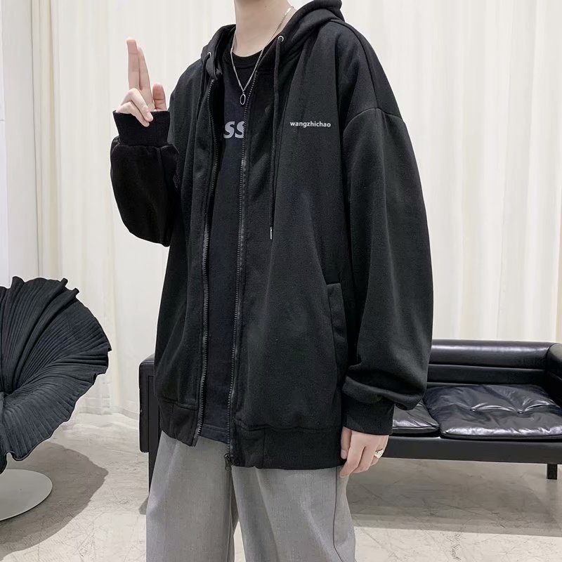 Áo Hoodie Trơn Dáng Rộng Thời Trang Trẻ Trung Cho Nam