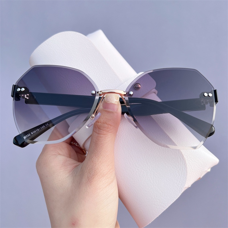 (YUZHU) Kính Râm Không Viền Cắt Không Viền Thời Trang Hàn Quốc Mới Cho Nữ