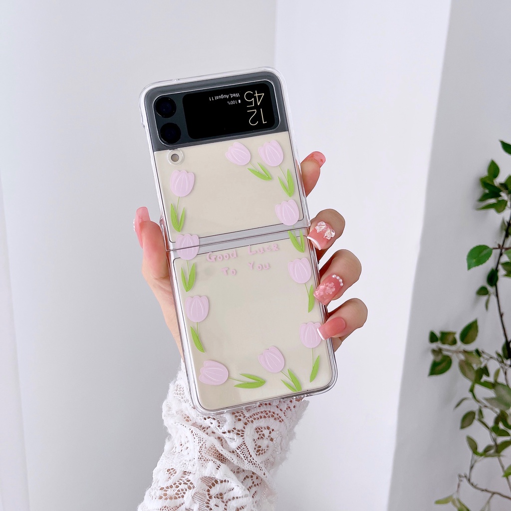 Ốp Điện Thoại PC Cứng Chống Sốc Họa Tiết Hoạt Hình Sáng Tạo Cho Samsung Galaxy Z Flip 3 5G