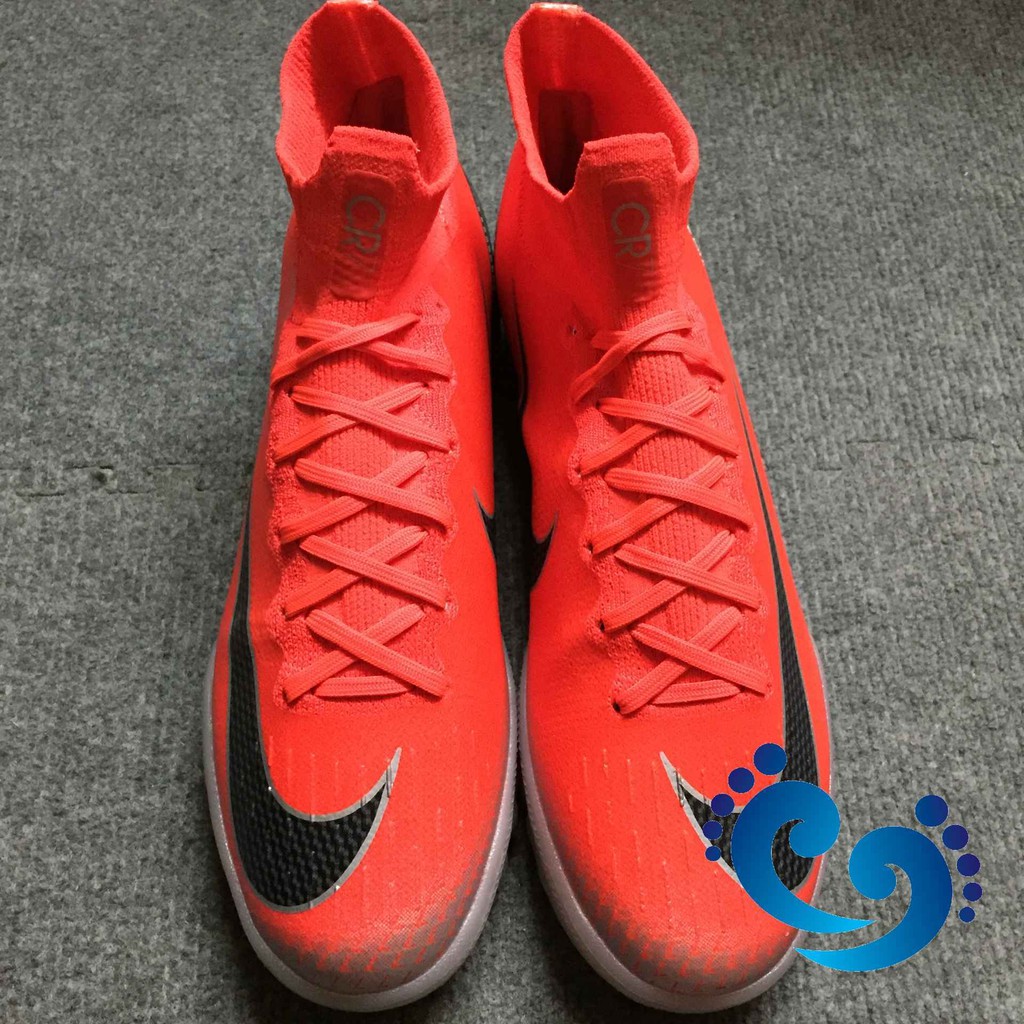 Giày đá bóng Superfly CR7 đỏ pha nhân tạo