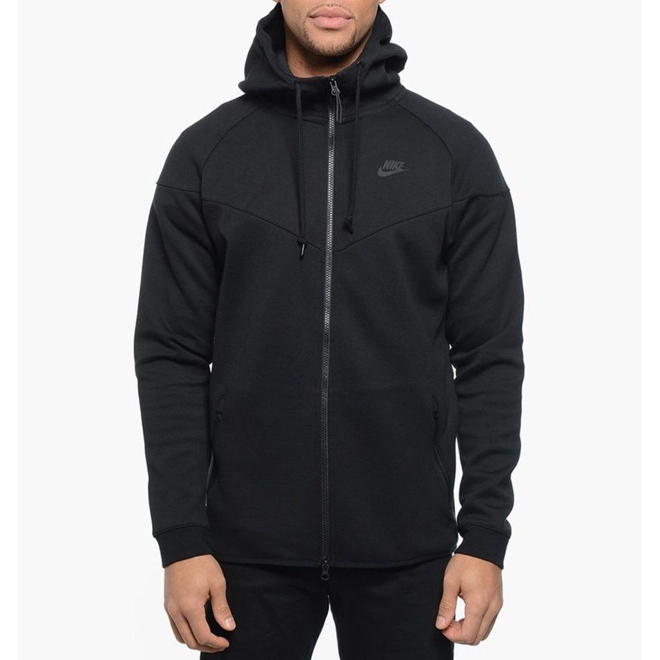 [HÀNG_CHÍNH_HÃNG] ÁO KHOÁC NIKE TECH FLEECE WINDRUNNER HOODIE - ĐEN