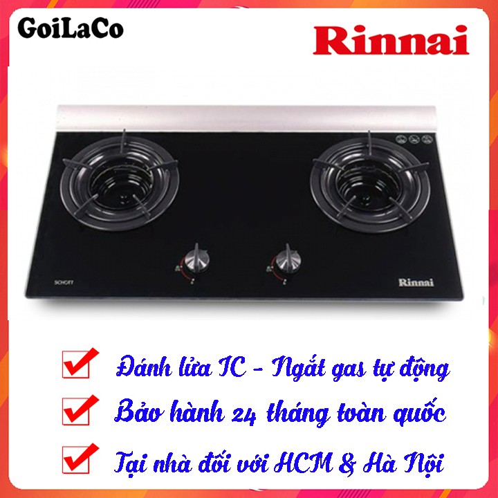 Bếp gas âm Rinnai RVB-2Gi(B) - Hàng chính hãng