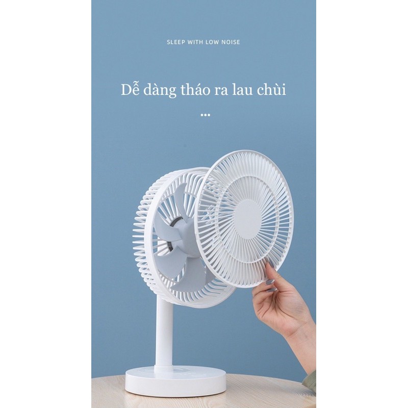 [Size Lớn]Quạt sạc tích điện usb quay tự động Chính hãng siêu mát | BigBuy360 - bigbuy360.vn