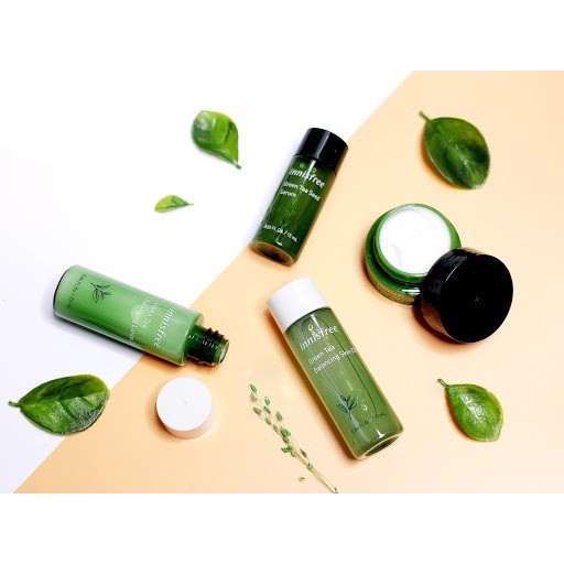 [Mẫu Mới] Bộ Dưỡng Da Ngăn Ngừa Mụn Innisfree Green Tea Special Kit EX - Bộ Kit Dưỡng Da Trà Xanh Innisfree