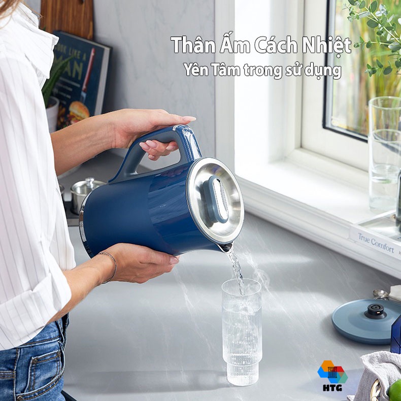 Ấm Đun Nước Siêu Tốc Morphy Richards Mr6070 Có Thể Kiểm Soát Nhiệt Độ Và Giữ Nhiệt, 4 In 1, Toàn Bộ Inox 304 Bền Bỉ