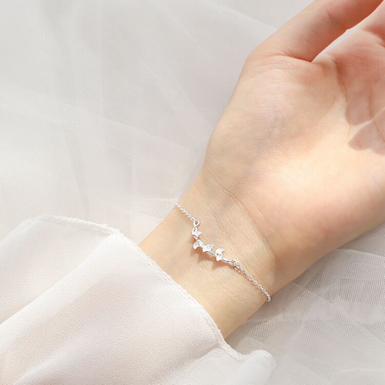 Vòng tay bạc 925 đẹp chính hãng sang trọng cao cấp trang sức bạc CINLA VT030