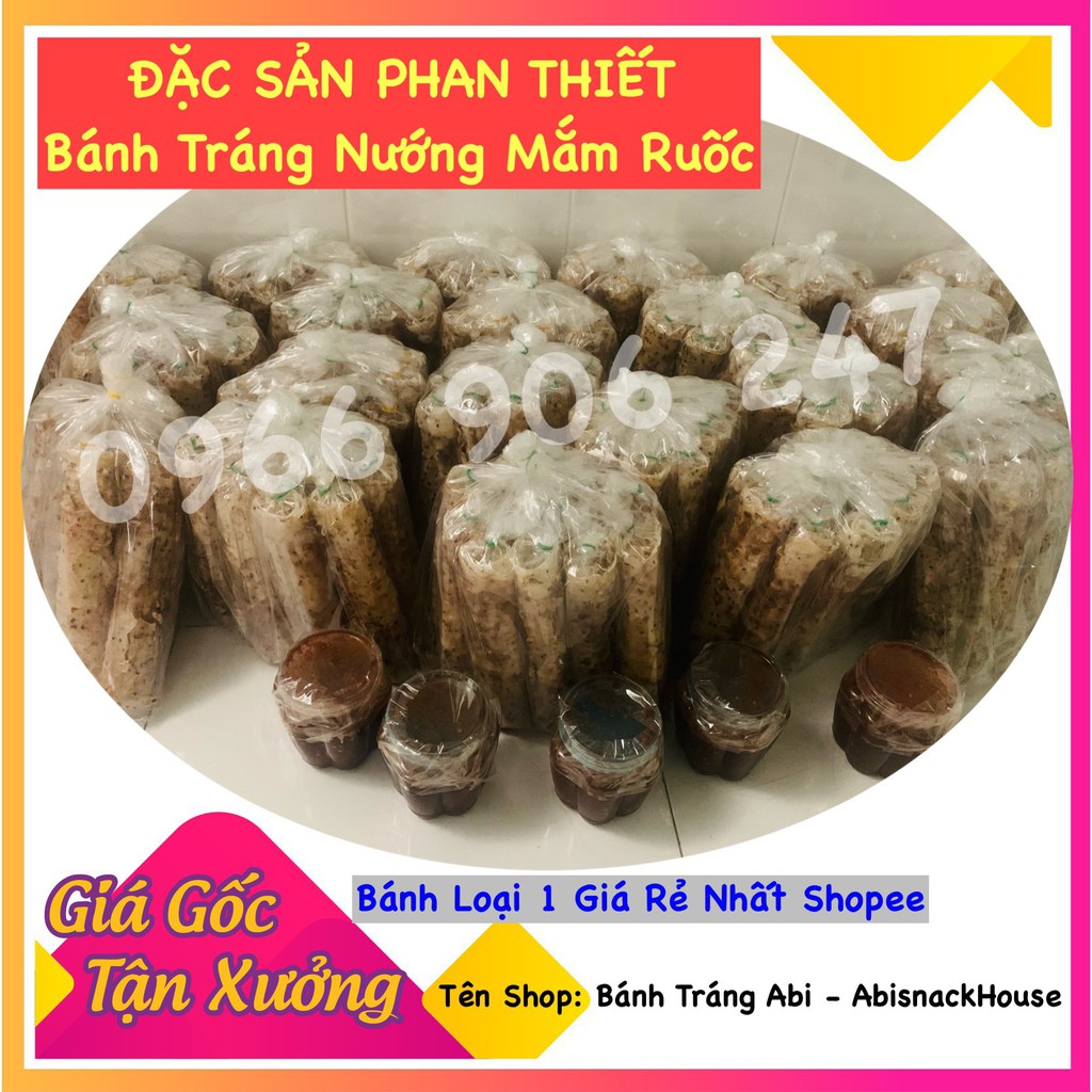 1 CUỐN BÁNH TRÁNG NƯỚNG MẮM RUỐC ĐẶC SẢN PHAN THIẾT LOẠI 1