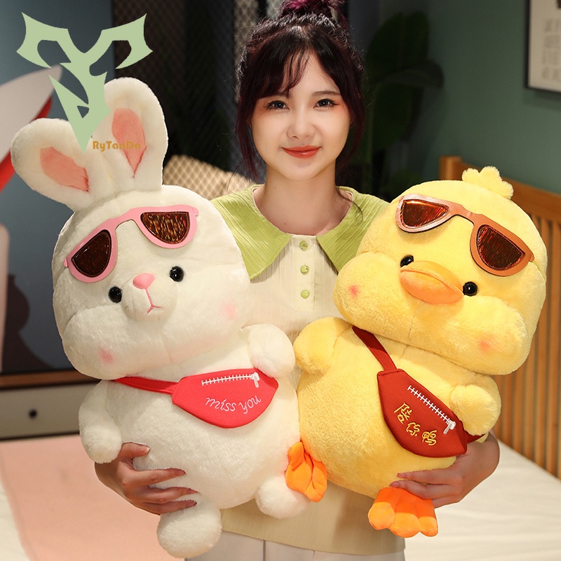 Đồ chơi nhồi bông Hình Thỏ Và Vịt Dễ Thương Cho Bé Gái